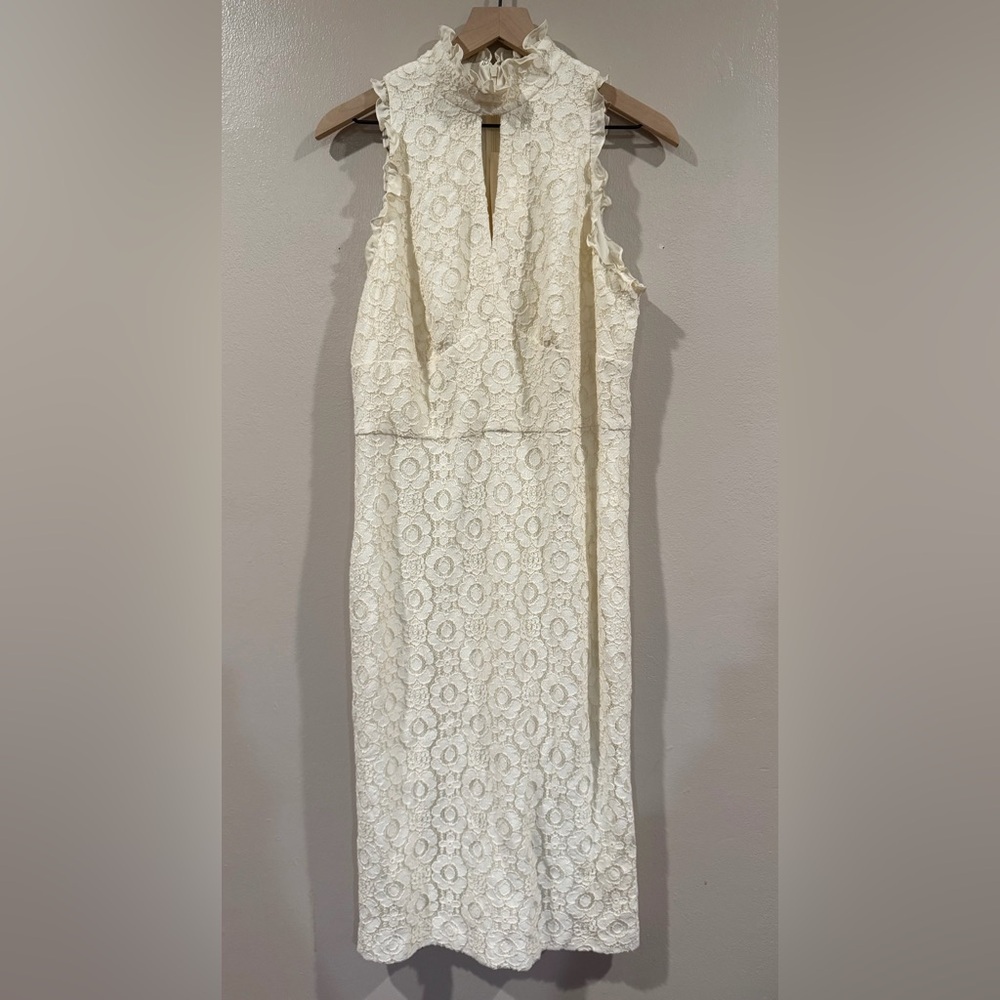 Shoshanna NWT Elegant Cream Lace Dress Size 12